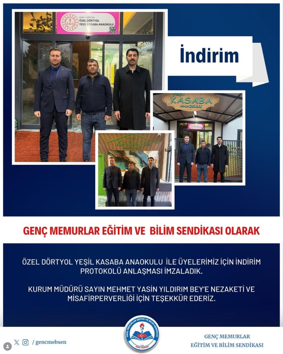 Yeşil Kasaba Anaokulu ile İndirim Protokolü Anlaşması İmzaladık